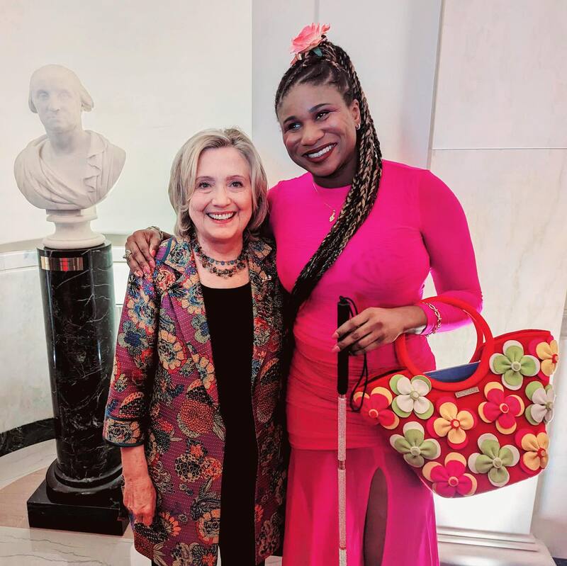 Lachi and Hillary Clinton