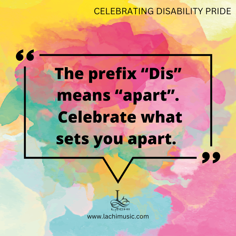 "the prefix dis means 'apart'. celebrate what sets you apart. - quote by lachi