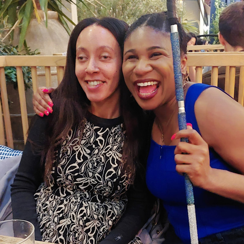 Lachi and Haben Girma , blind women, black blind women, haben and Lachi